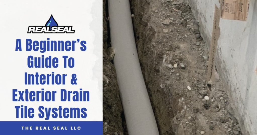 Exterior Drain Tile Systems, How To Raise Basement Floor Drainage System