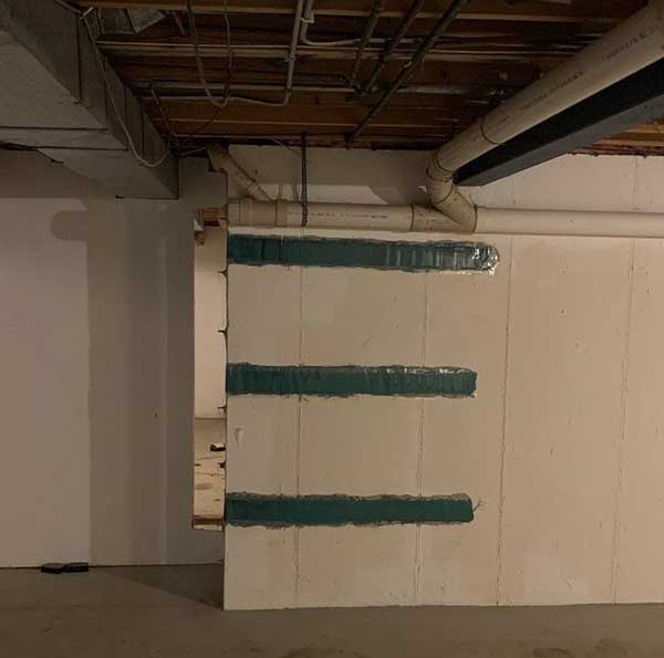 Carbon Fiber Wall Straps for Foundation Repairs