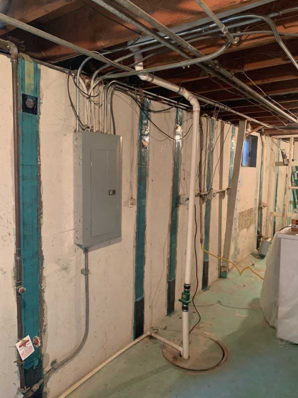 Bowed Foundation Wall Repair Services in Chicagoland