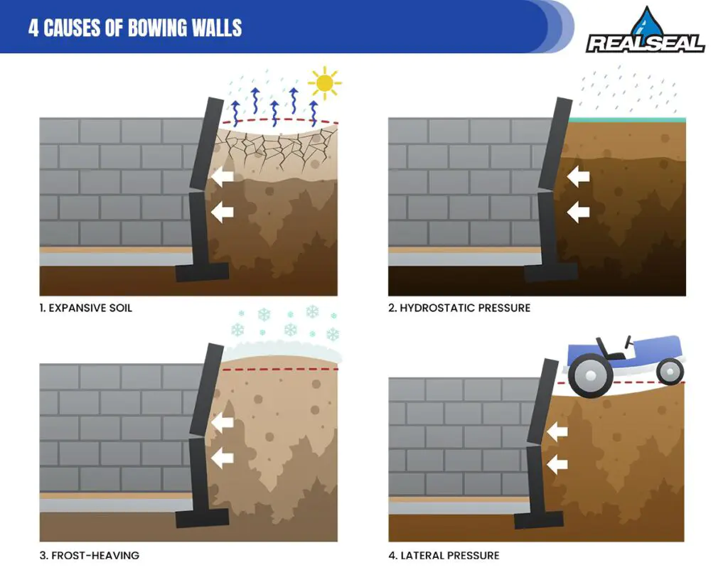 4 Causes Of Bowing Walls
