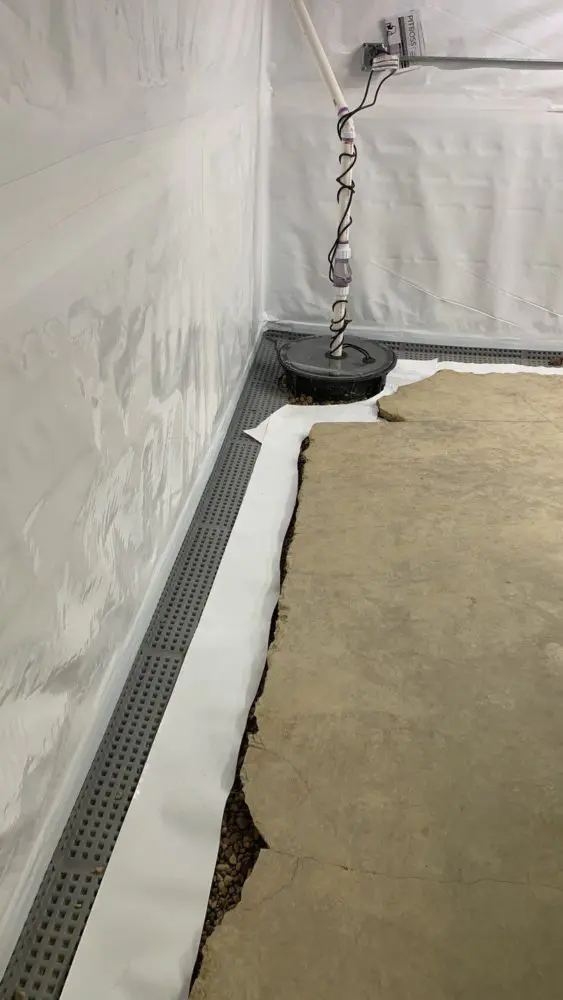 drain tile and sump pump