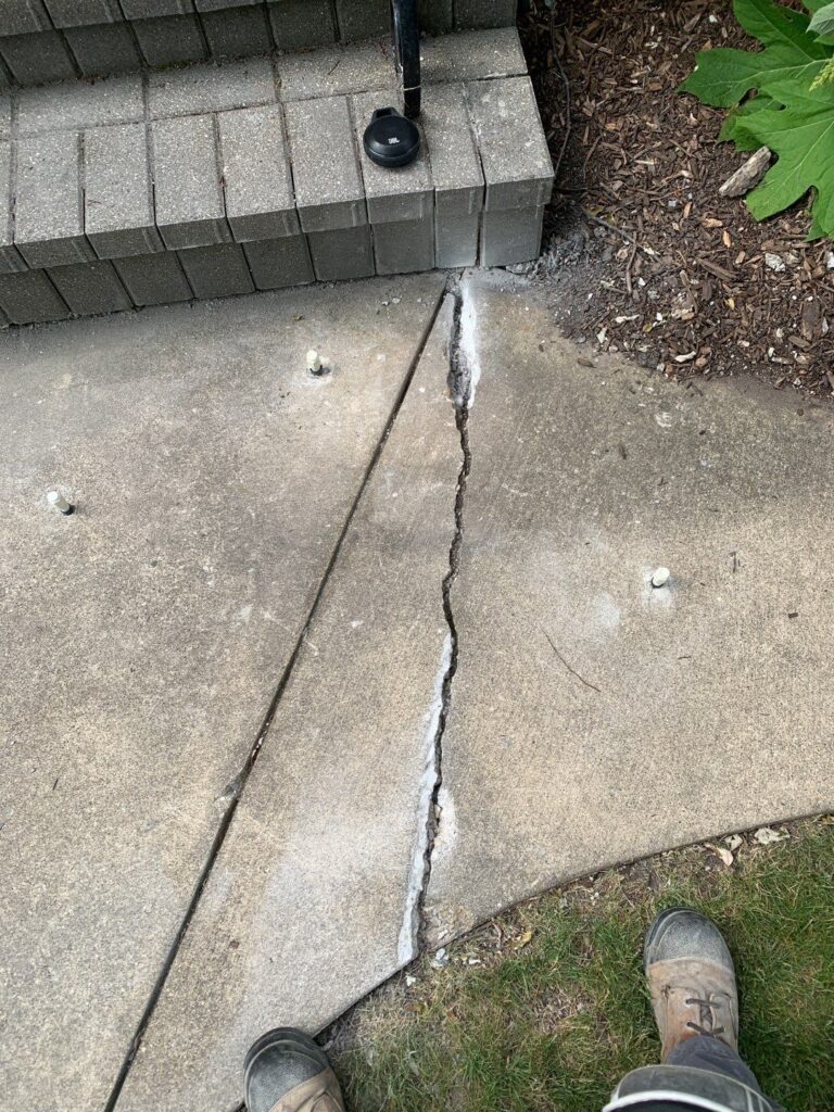 cracked concrete