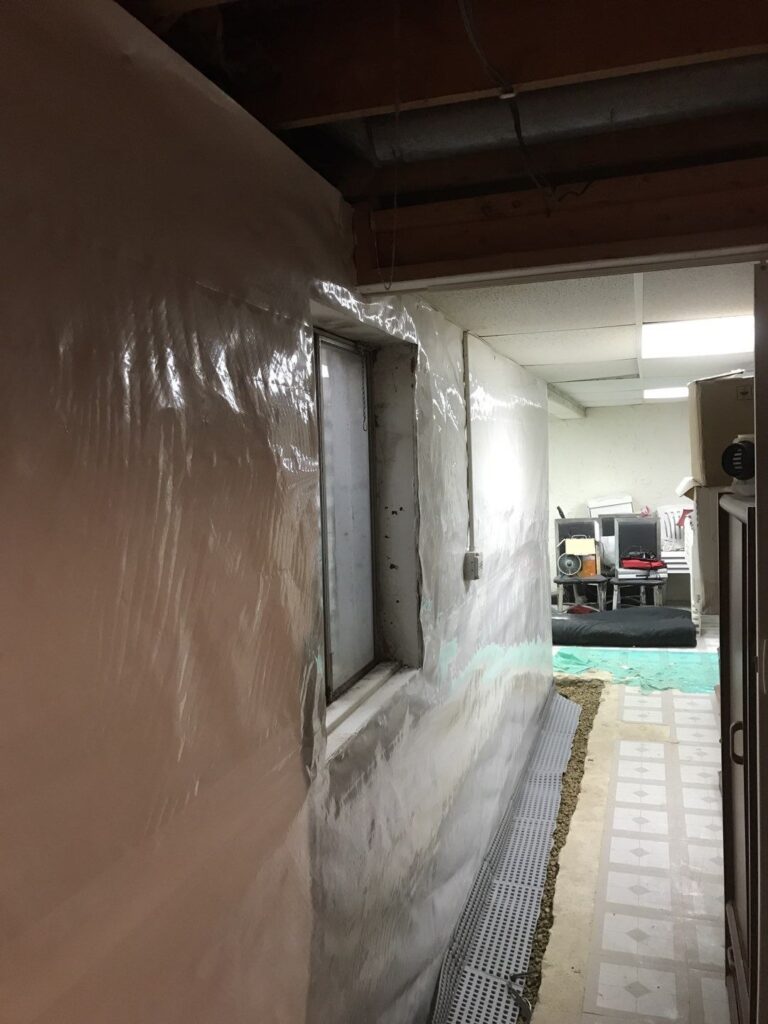 vapor barrier in basement