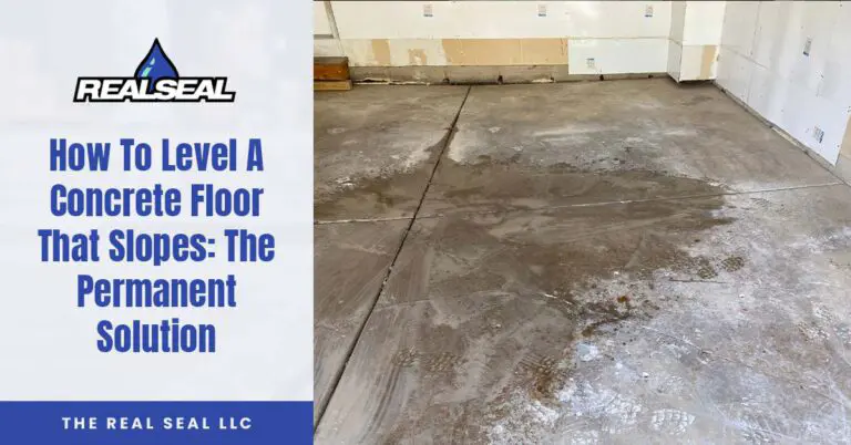 How To Level A Concrete Floor That Slopes The Permanent Solution