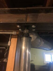 There are “DIY” ways to patchwork a basement support beam or post. But no professional and experienced company will take on that liability since they consider these types of repairs as “band-aid” solutions.