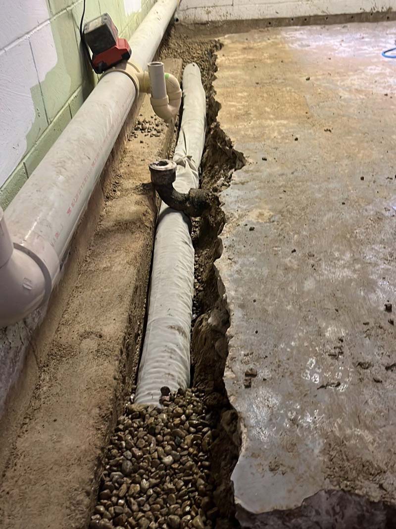 Foundation sales french drain