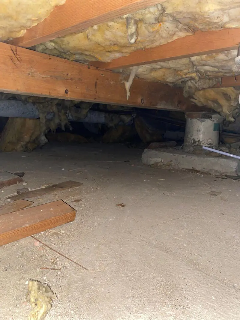 A crawl space moisture barrier is a layer of heavy-duty plastic placed over the crawl space floor. It helps prevent moisture and humidity from entering.