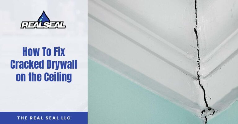 how to fix cracked drywall ceiling