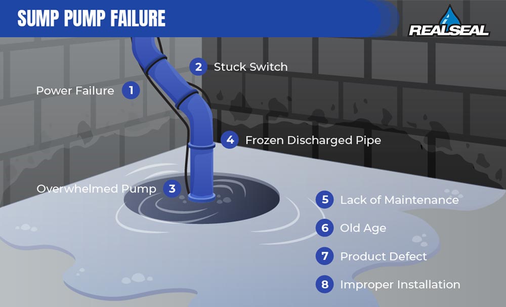 One of the primary reasons for sump pump failure is a power outage.