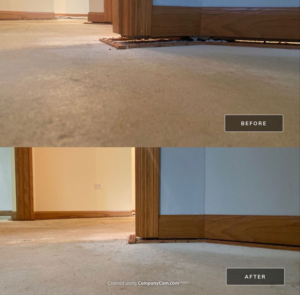 Uneven or sloping floors are a common sign of foundation troubles. You might feel as if you're walking uphill in certain areas or notice that furniture does not sit level.