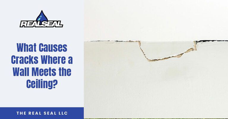 cracks where wall meets ceiling