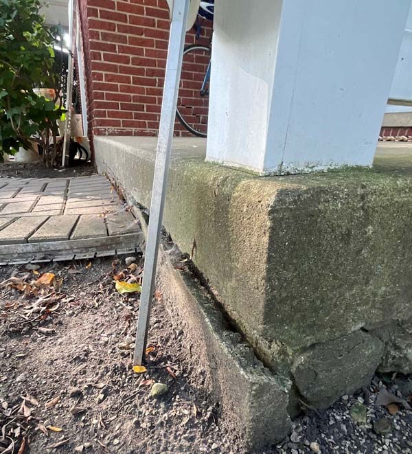 Cracks In Concrete Porch