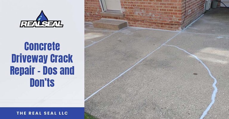Driveway crack repair